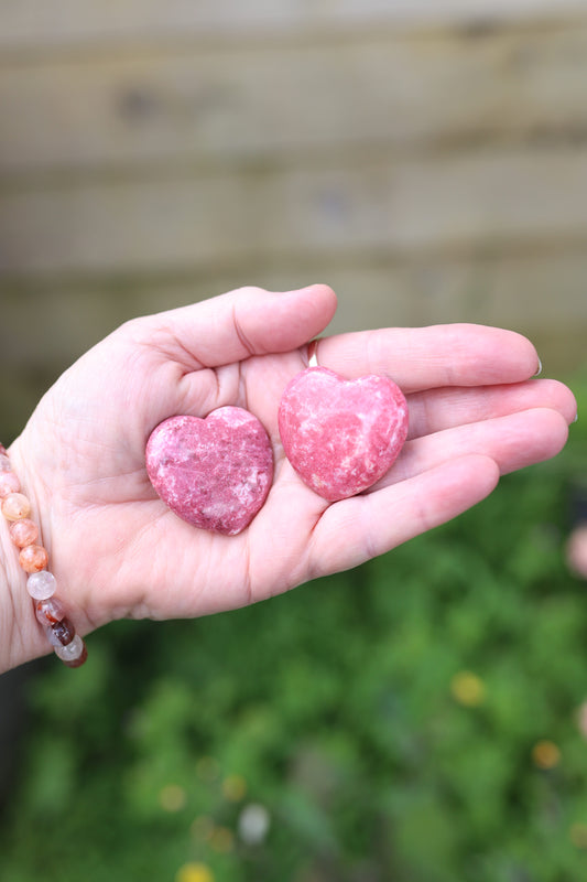 Pink Thulite Heart