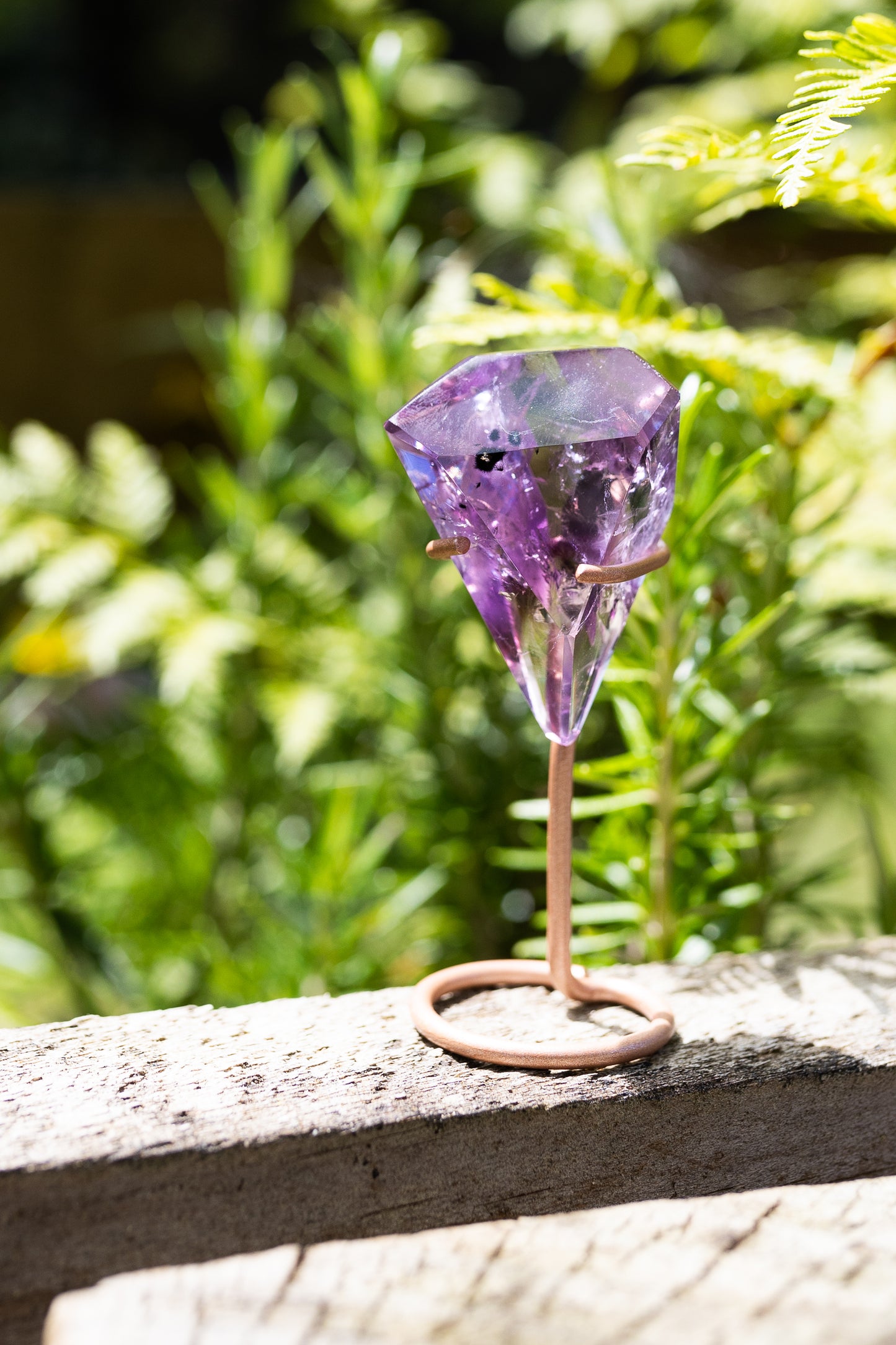 Amethyst Phantom Crystal with Stand #1