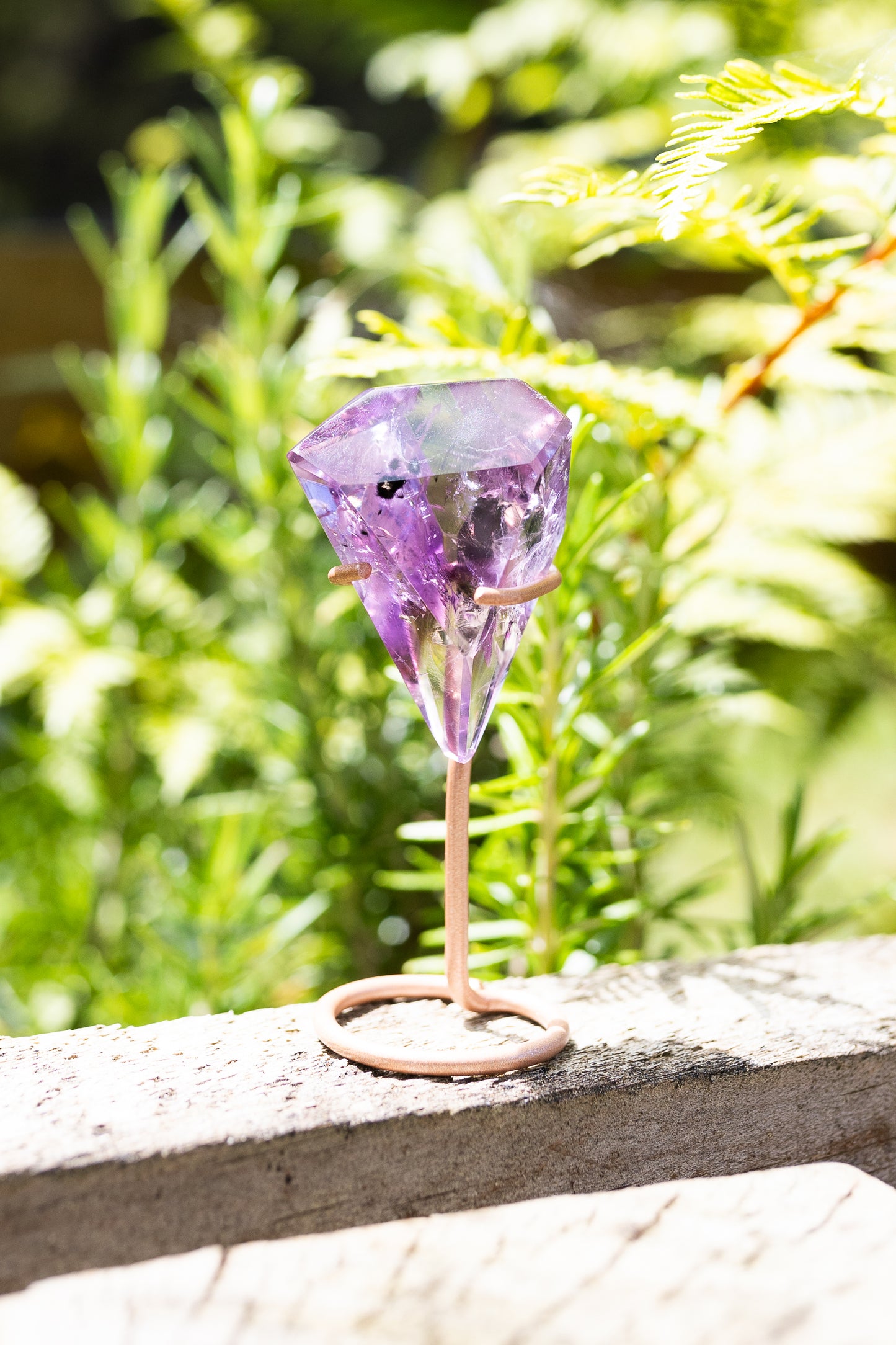 Amethyst Phantom Crystal with Stand #1