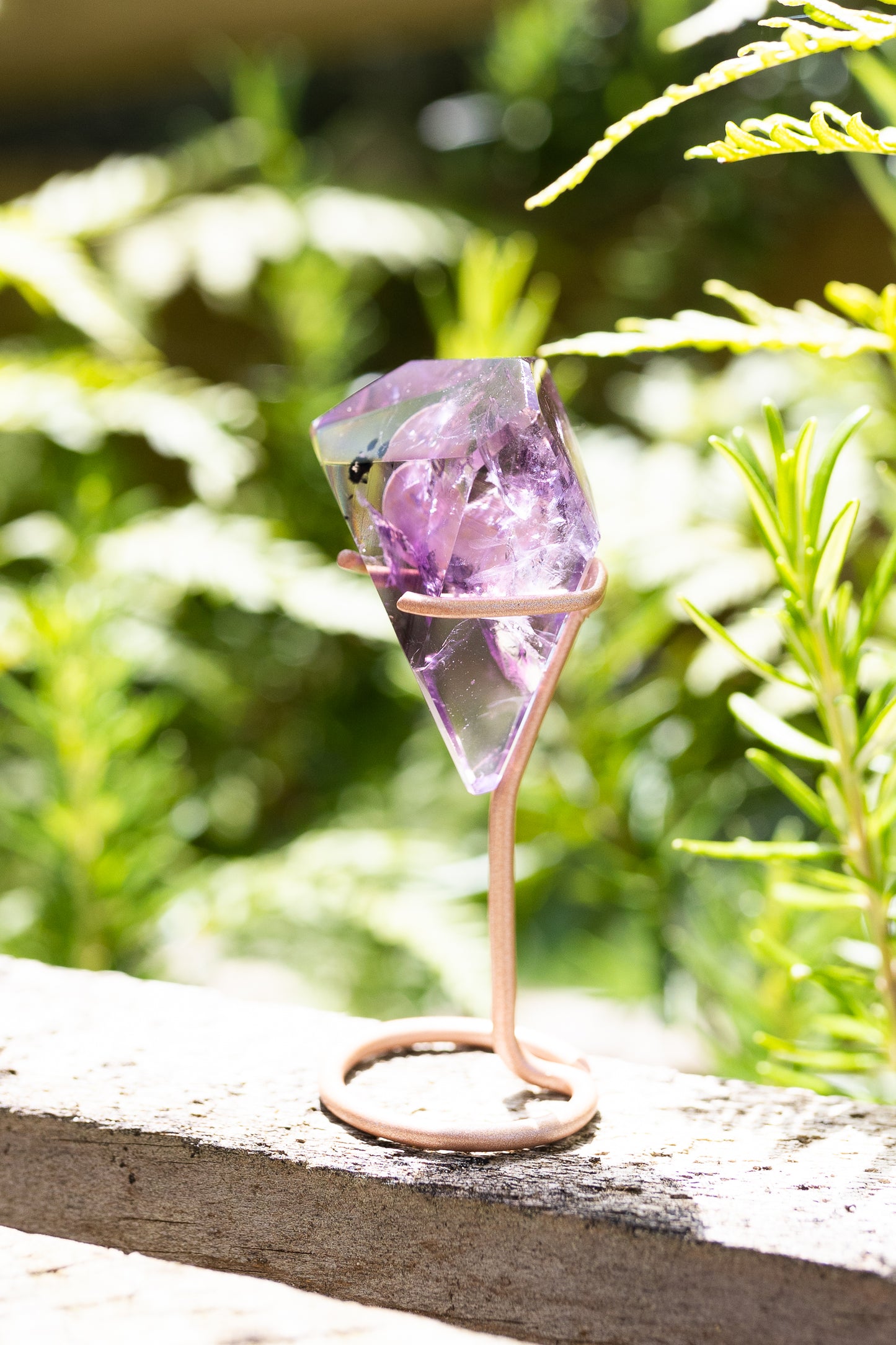 Amethyst Phantom Crystal with Stand #1