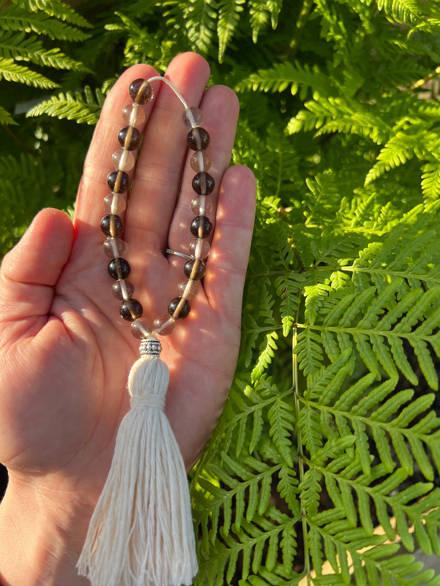 Crystal Worry Beads: Smoky Quartz