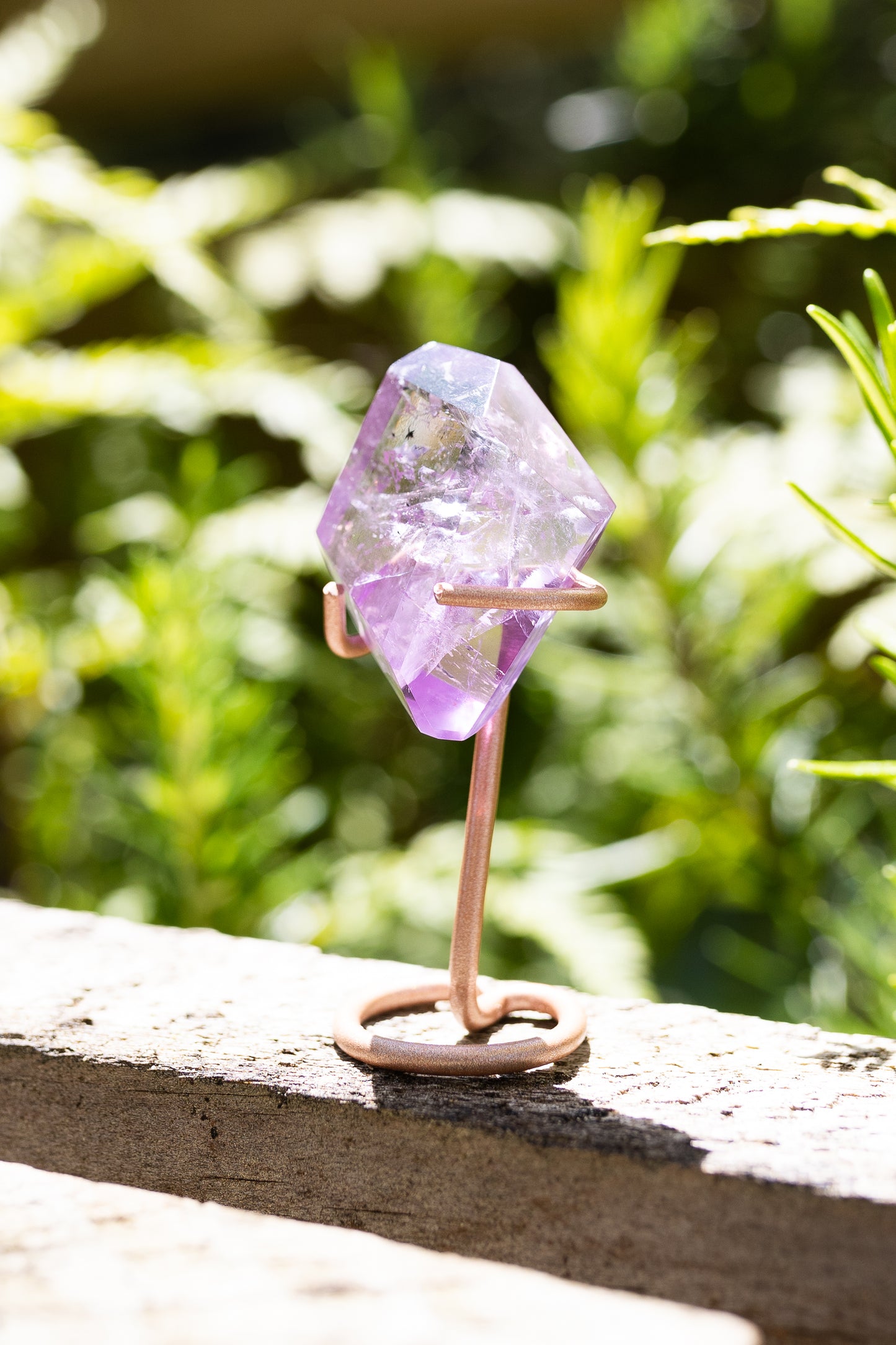 Amethyst Phantom Crystal with Stand #17