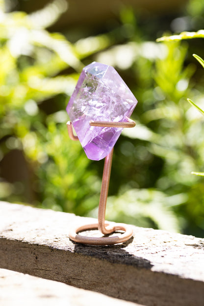 Amethyst Phantom Crystal with Stand #17