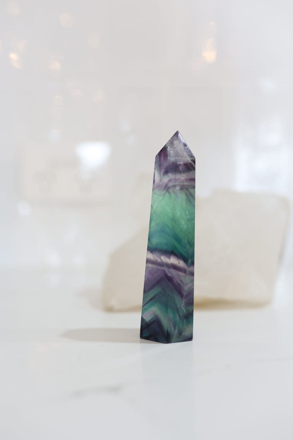 Rainbow Fluorite Point #1 | Mental Clarity • Focus • Spiritual Growth