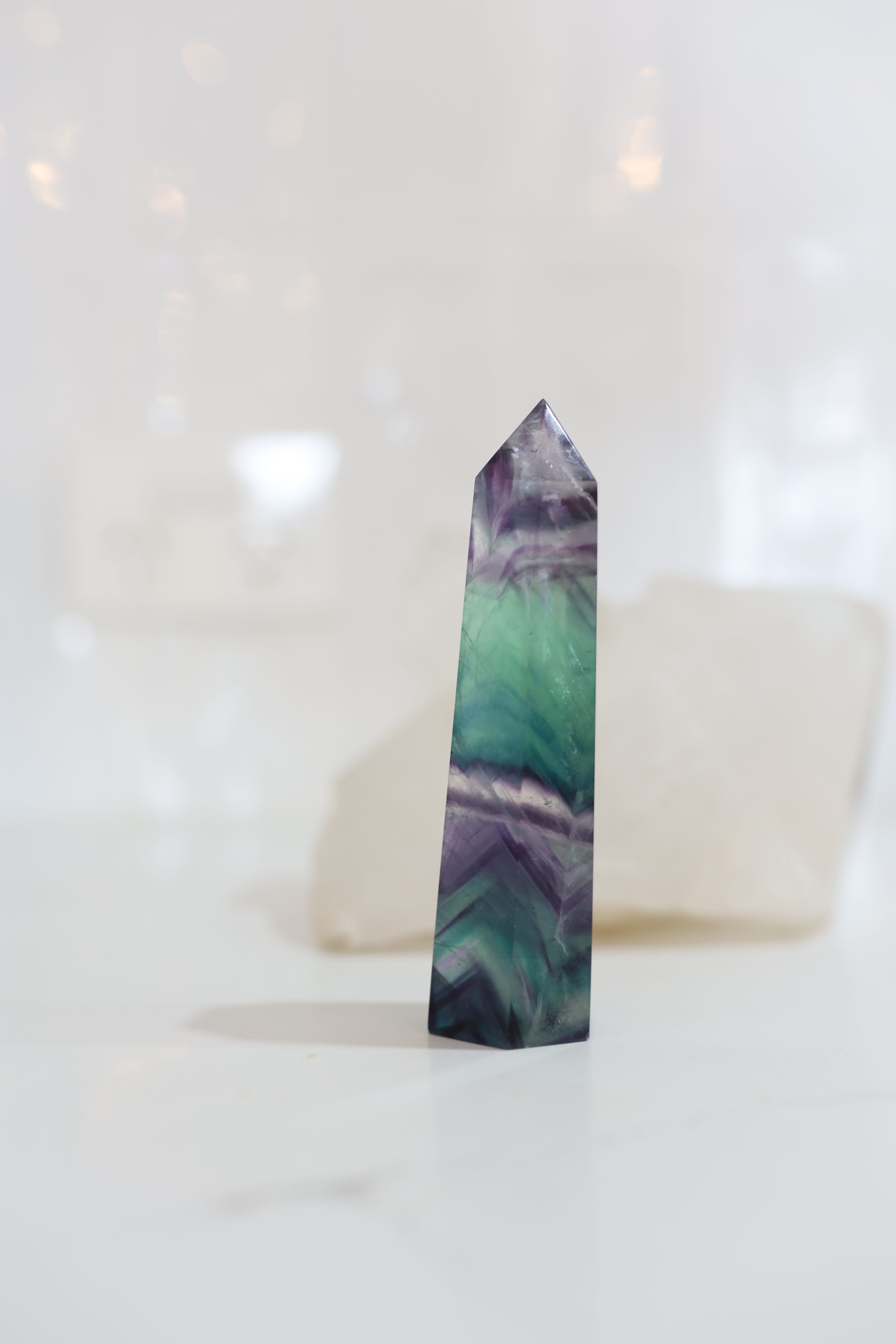 Rainbow Fluorite Point #1 | Mental Clarity • Focus • Spiritual Growth