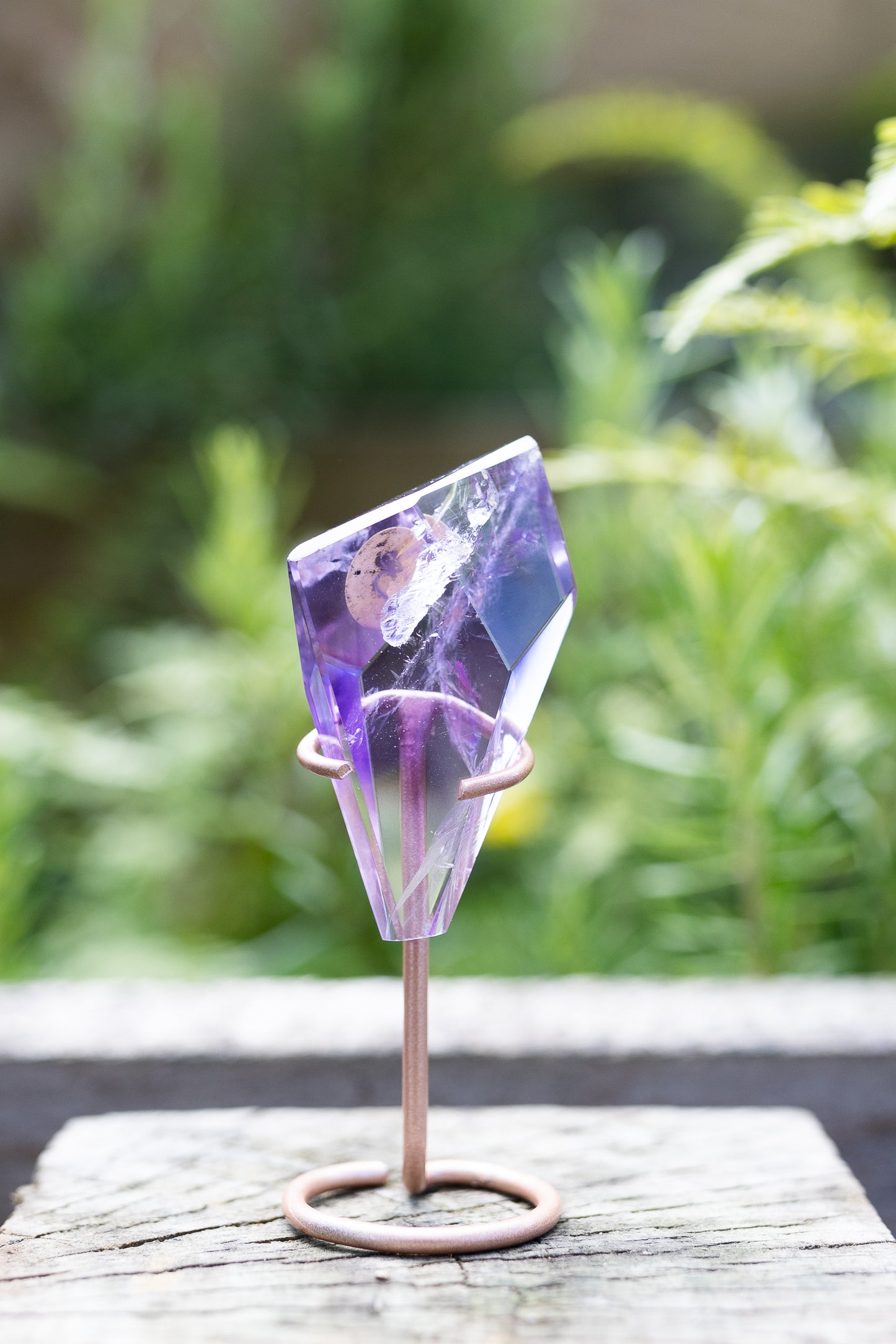 Amethyst Phantom Crystal with Stand #3