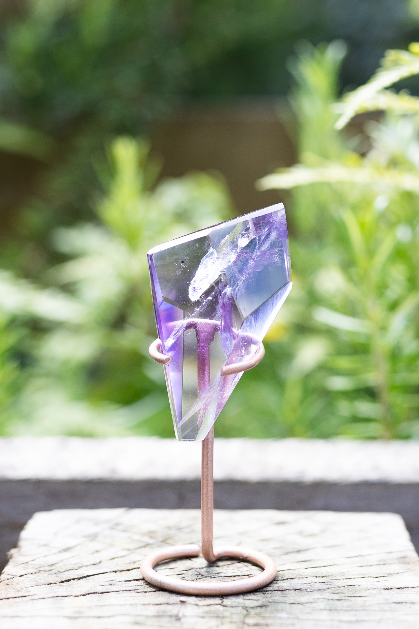 Amethyst Phantom Crystal with Stand #3