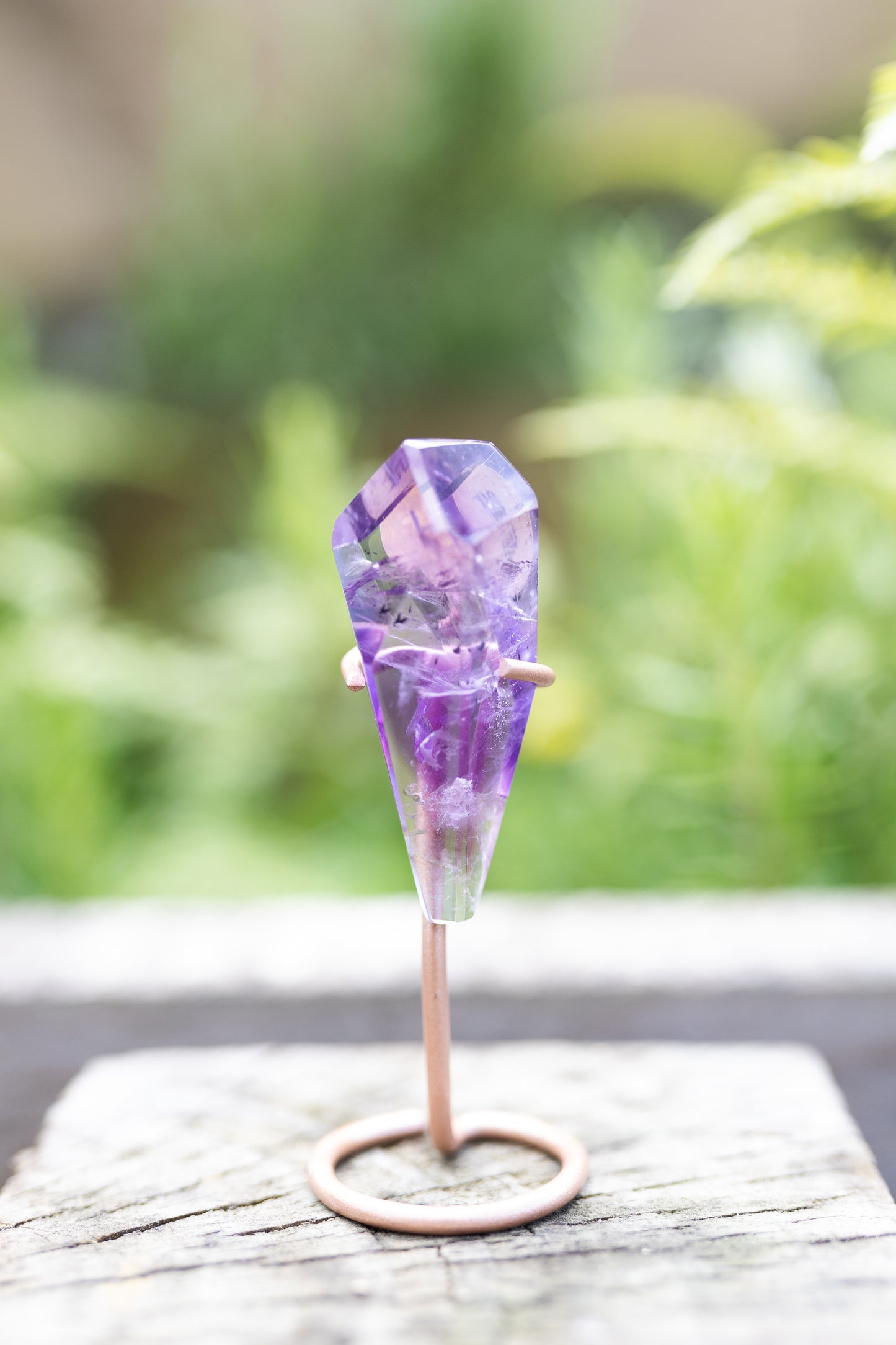 Amethyst Phantom Crystal with Stand #4