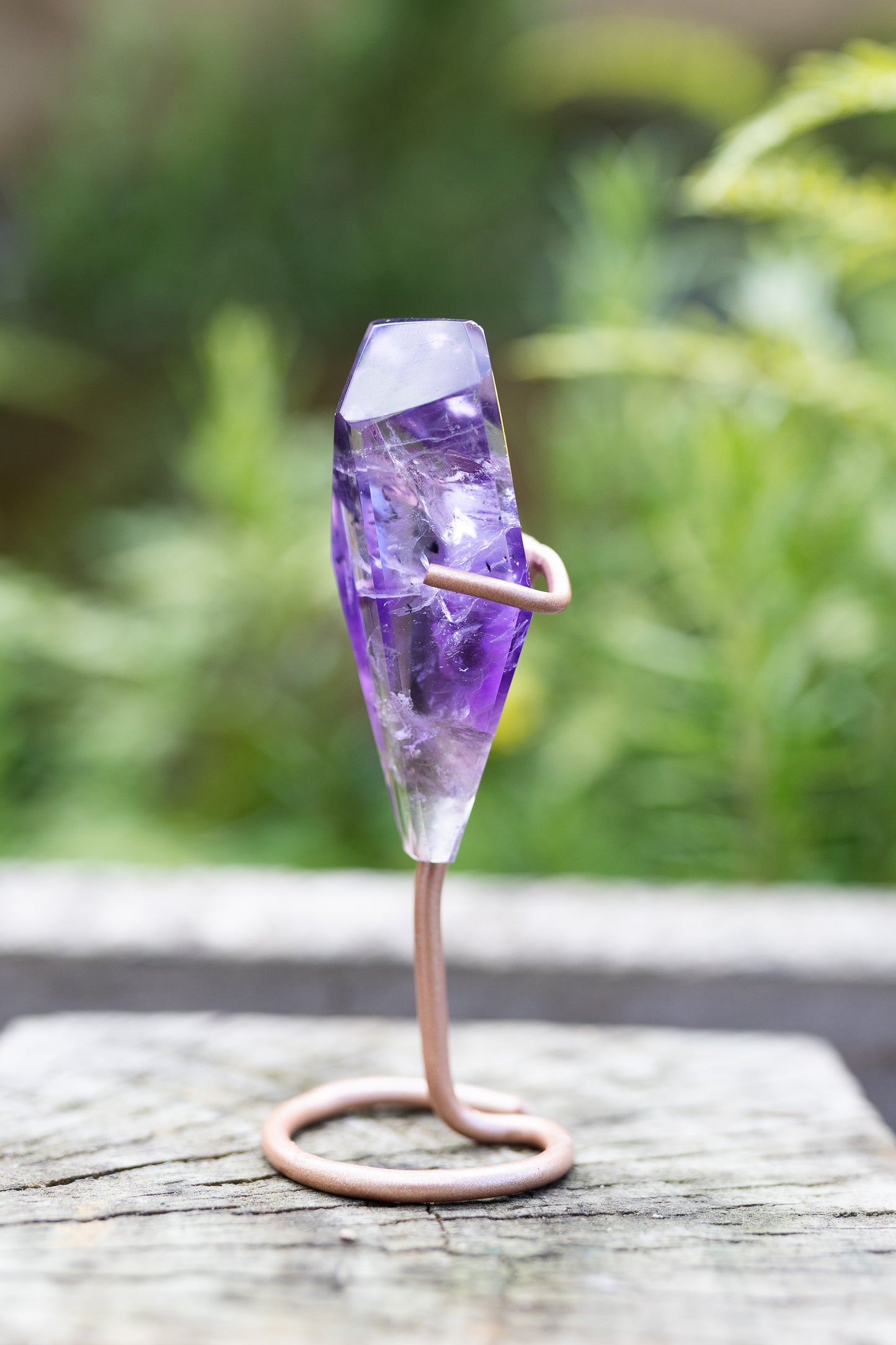 Amethyst Phantom Crystal with Stand #4