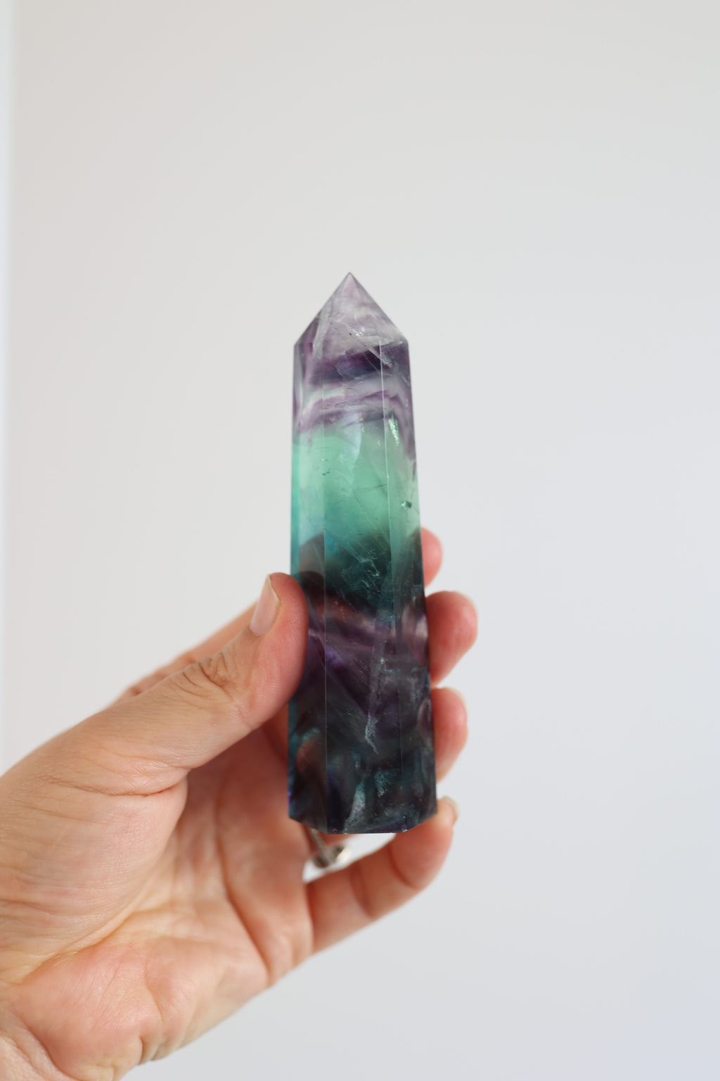 Rainbow Fluorite Point #1 | Mental Clarity • Focus • Spiritual Growth