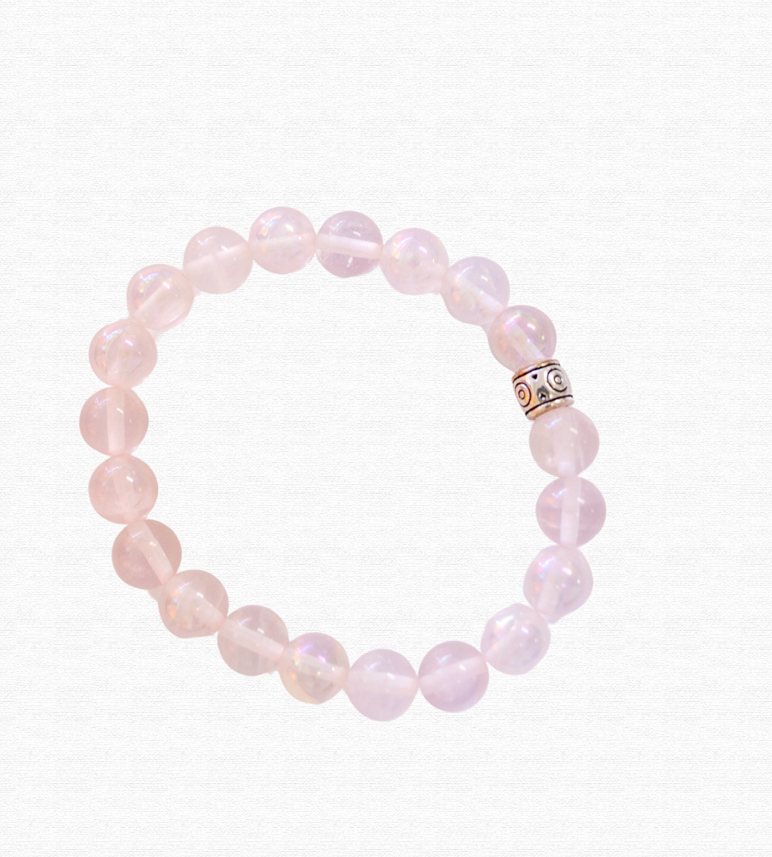 Rose Aura Quartz Crystal Bracelet