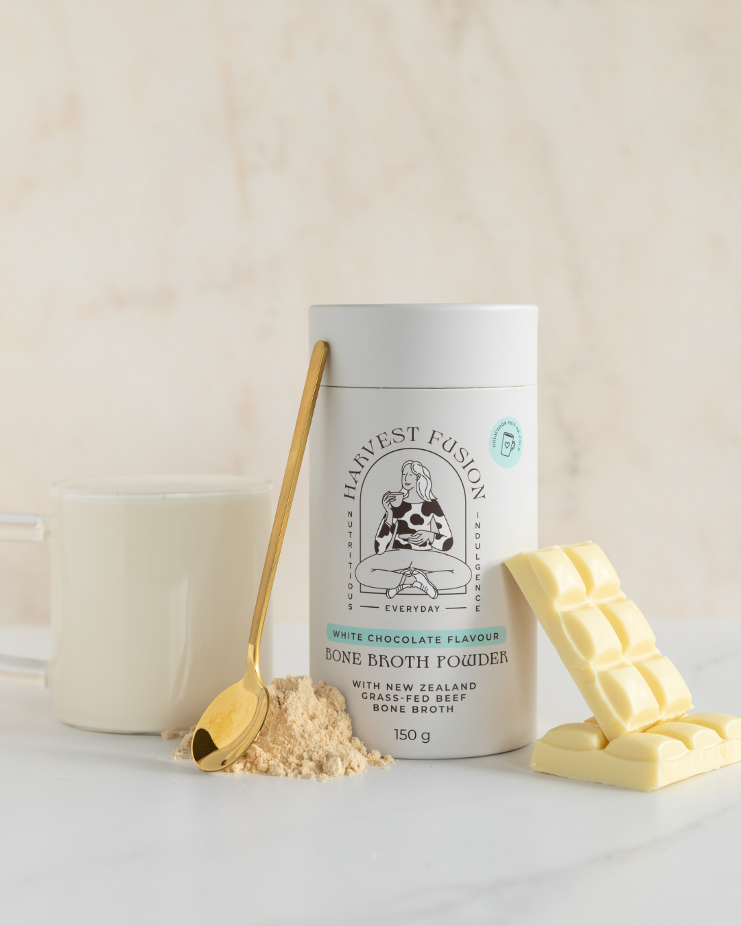 Harvest Fusion White Chocolate Bone Broth Powder