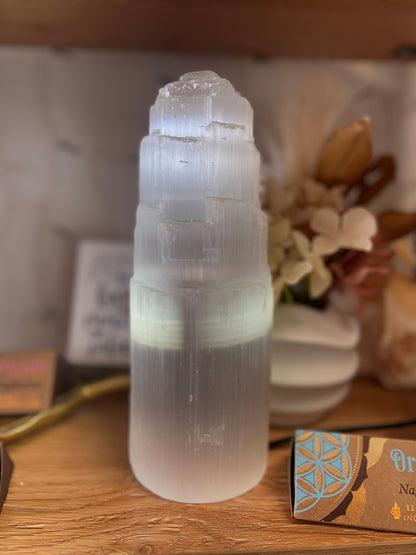 Selenite Crystal Lamp