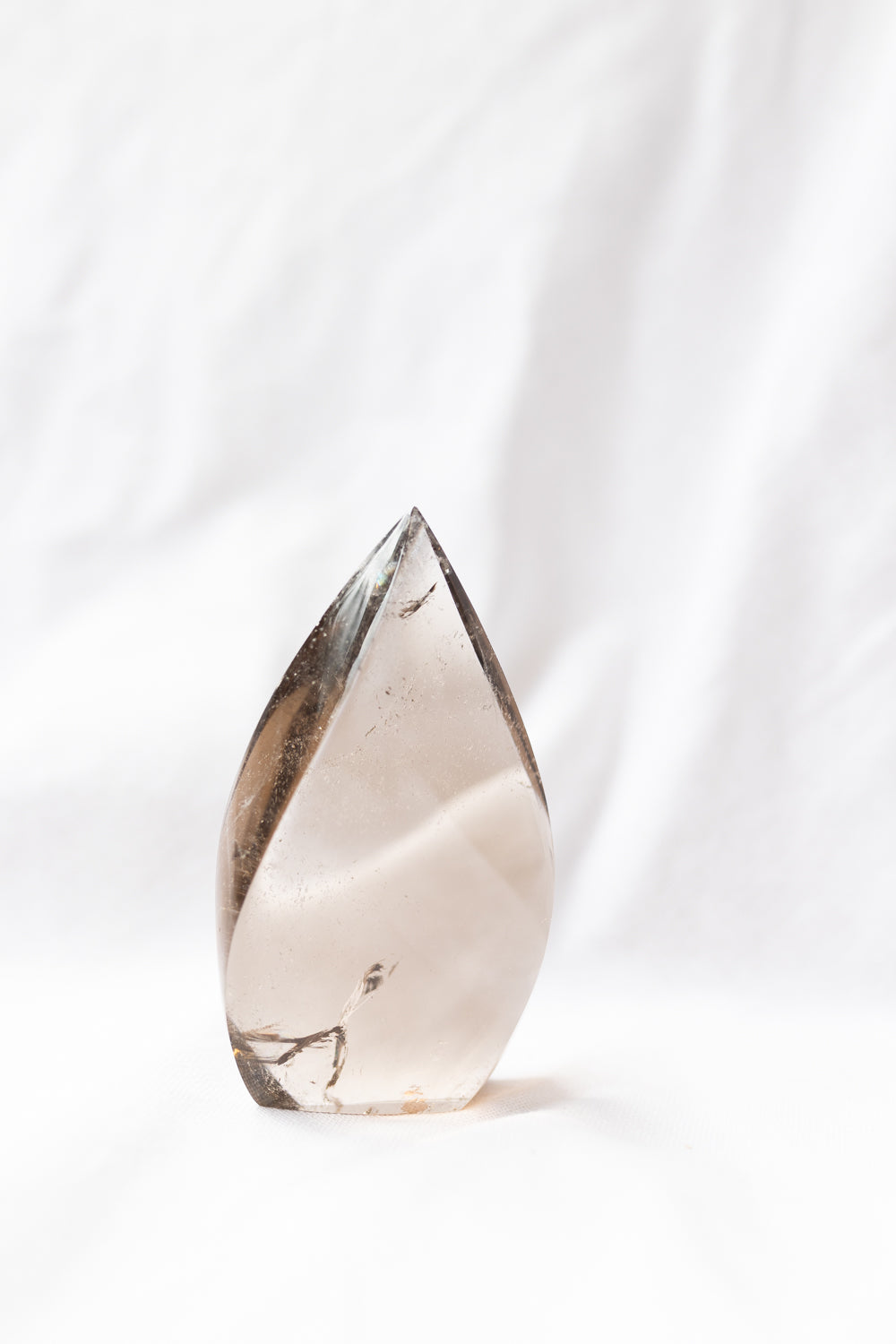 Smoky Quartz Crystal Flame #4 | Grounding • Protection • Release