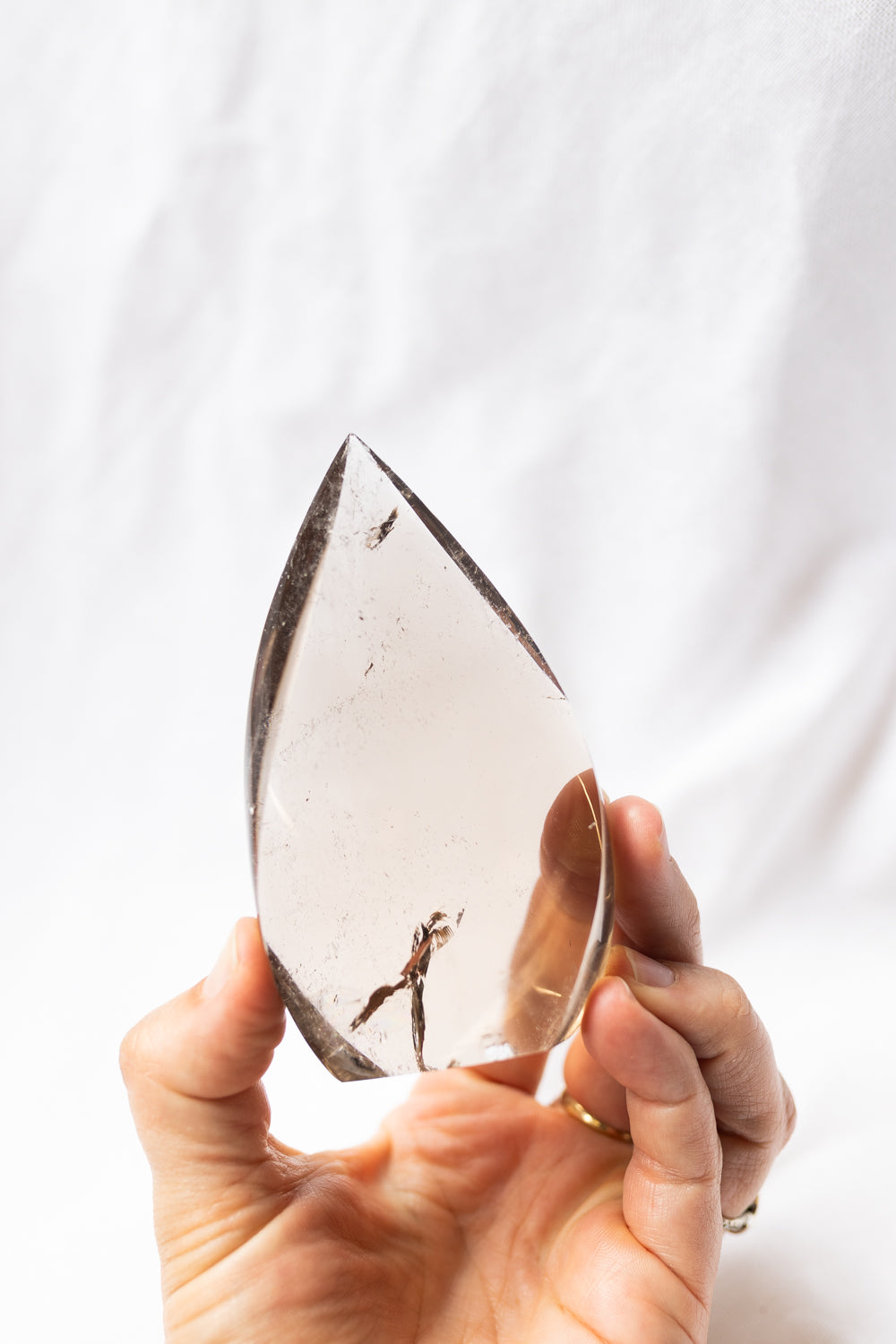 Smoky Quartz Crystal Flame #4 | Grounding • Protection • Release