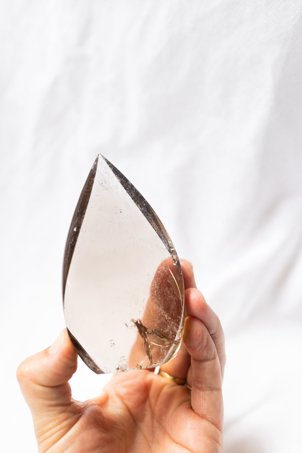 Smoky Quartz Crystal Flame #4 | Grounding • Protection • Release