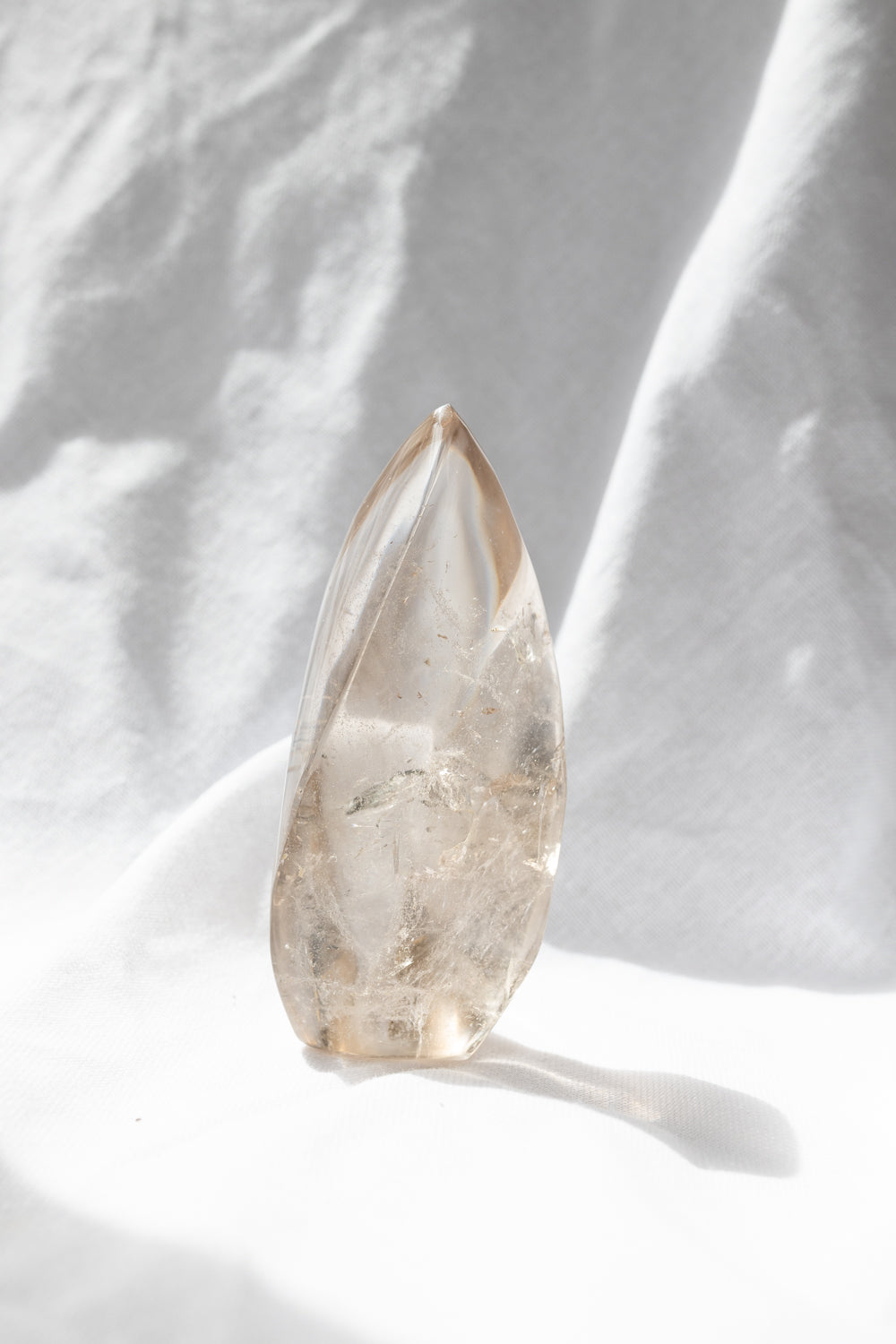 Smoky Quartz Crystal Flame #5 | Grounding • Protection • Release