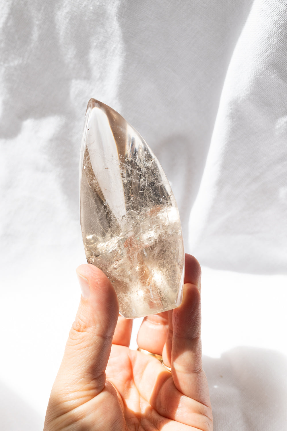Smoky Quartz Crystal Flame #5 | Grounding • Protection • Release