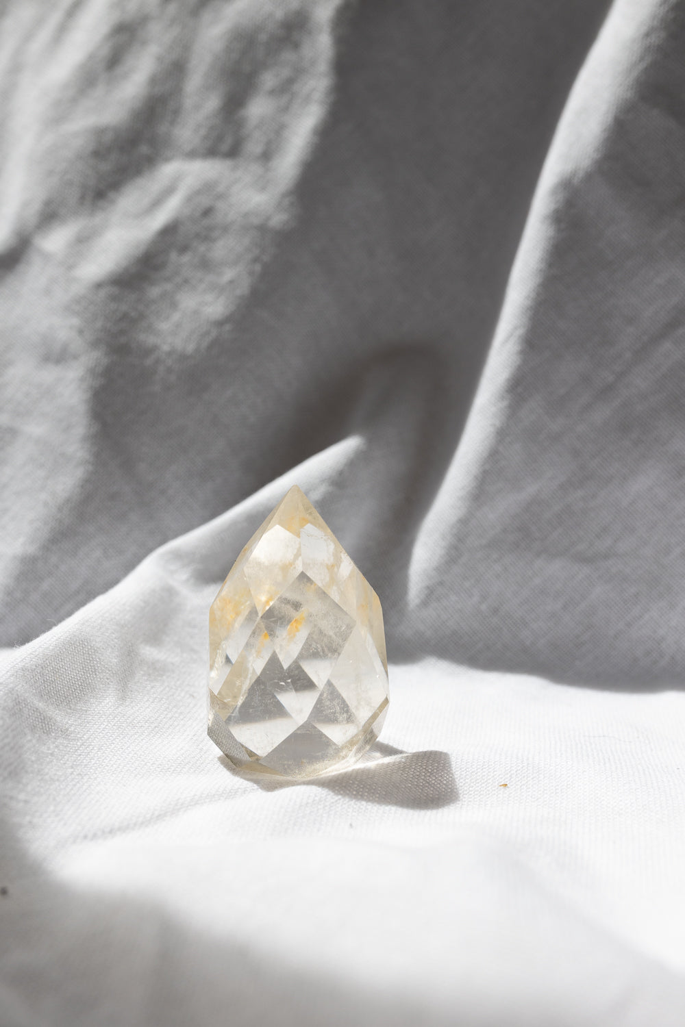 Smoky Quartz Crystal Faceted Flame #3 | Grounding • Protection • Release