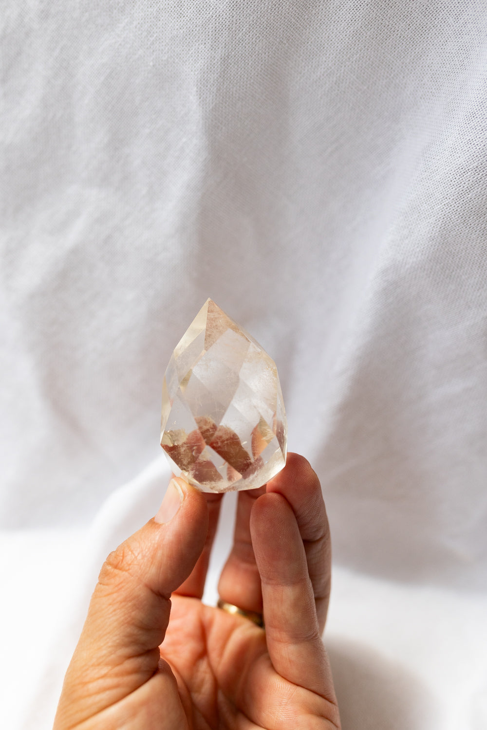 Smoky Quartz Crystal Faceted Flame #3 | Grounding • Protection • Release