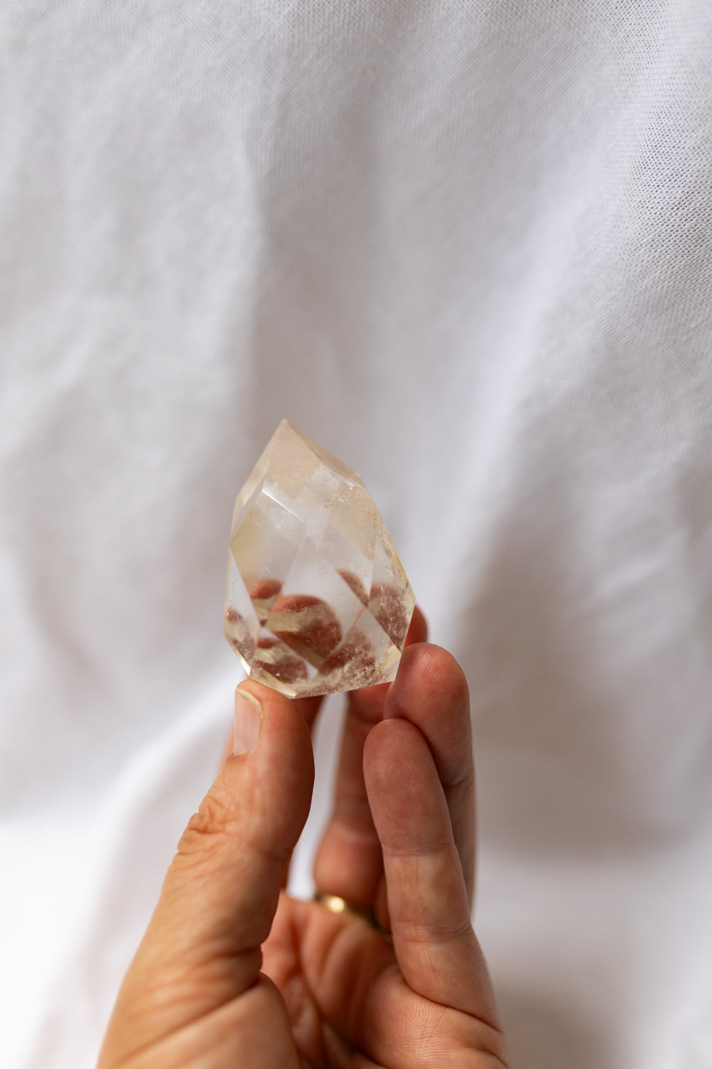 Smoky Quartz Crystal Faceted Flame #3 | Grounding • Protection • Release