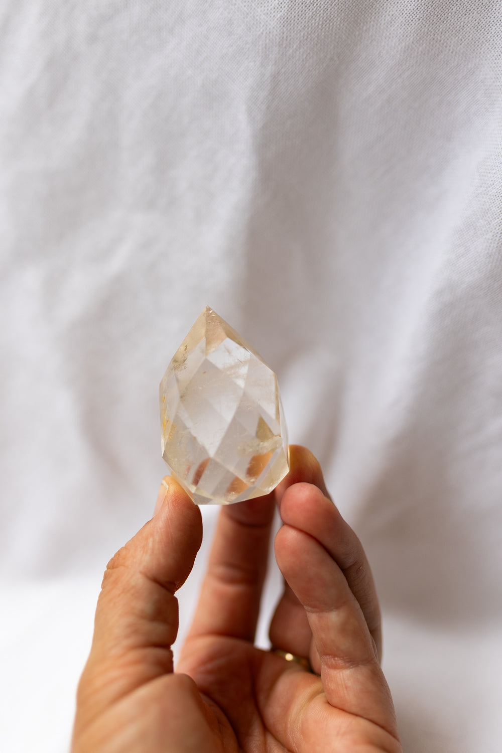 Smoky Quartz Crystal Faceted Flame #3 | Grounding • Protection • Release