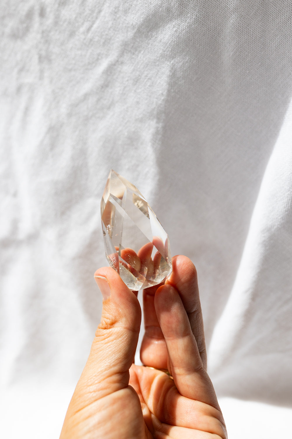 Smoky Quartz Crystal Faceted Flame #4 | Grounding • Protection • Release