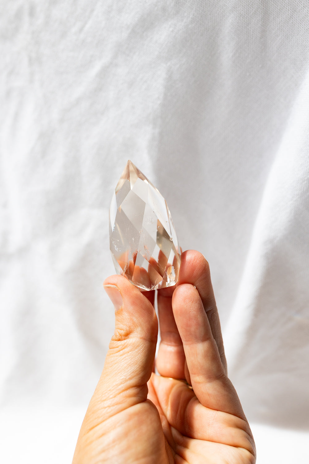 Smoky Quartz Crystal Faceted Flame #4 | Grounding • Protection • Release