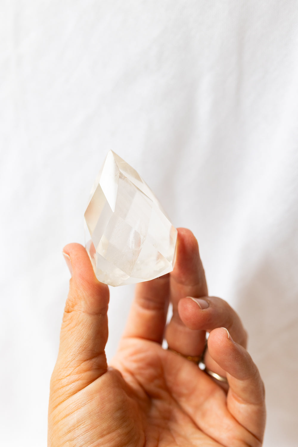 Smoky Quartz Crystal Faceted Flame #6 | Grounding • Protection • Release