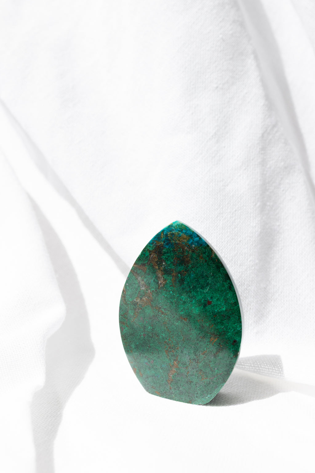 Chrysocolla Crystal Flame Carving #5 | Communication • Goddess Energy • Emotional Healing