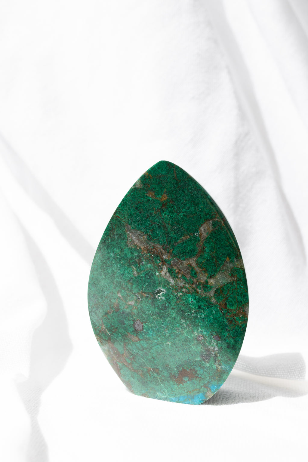 Chrysocolla Crystal Flame Carving #6 | Communication • Goddess Energy • Emotional Healing
