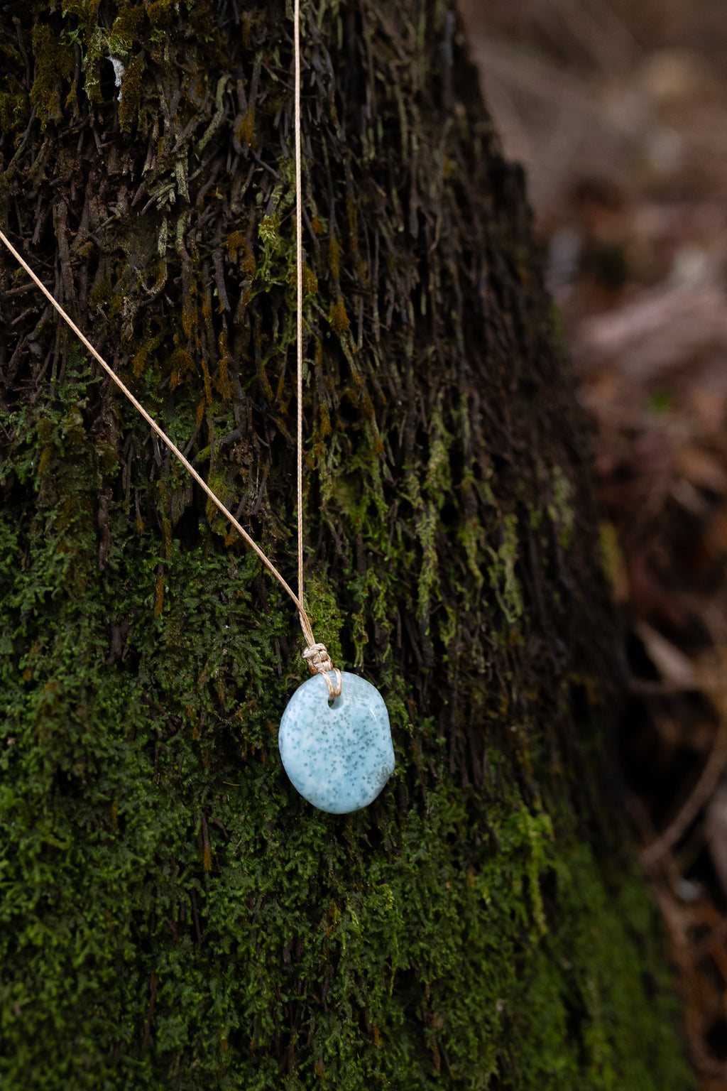 Larimar Crystal Pendant #2 | Flow ✧ Calm ✧ Sacred Lightness
