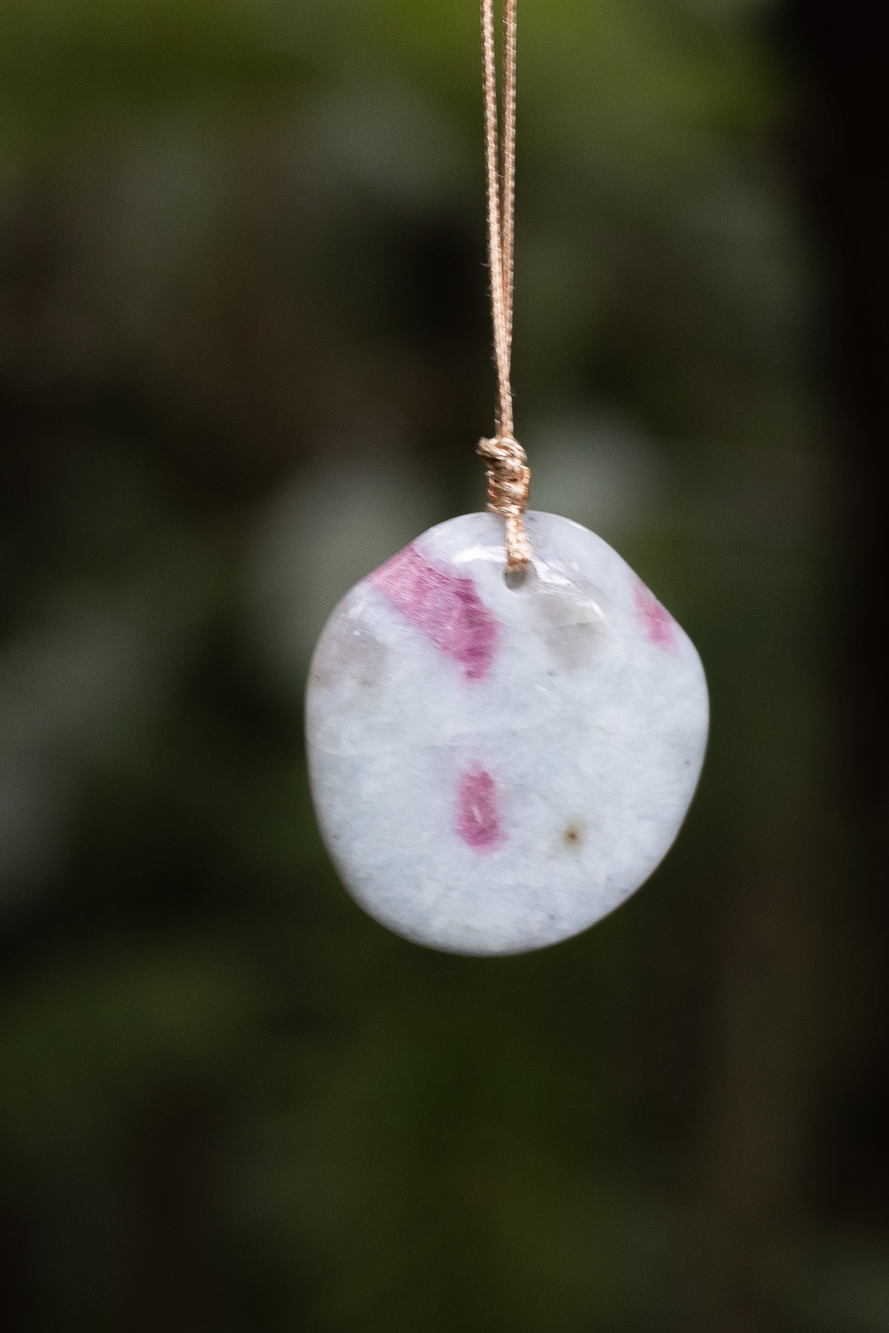 Pink Tourmaline in Quartz Crystal Pendant #1 | Love • Healing • Amplification