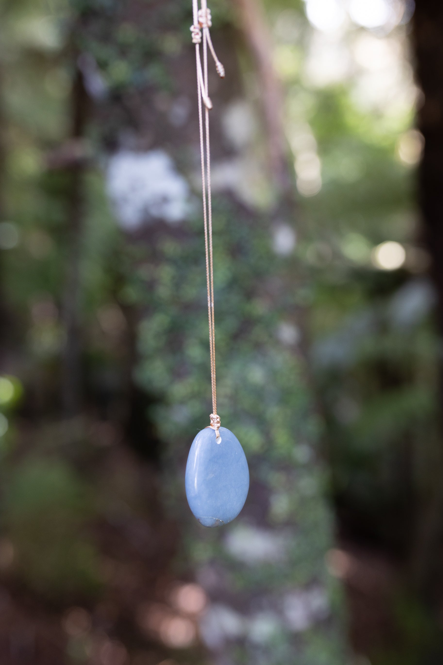 Angelite Crystal Pendant #1 | Peace • Communication • Connection