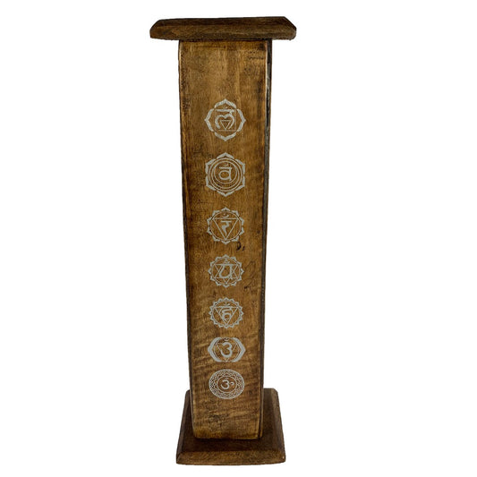 Wooden Incense Holder: Chakra Tower