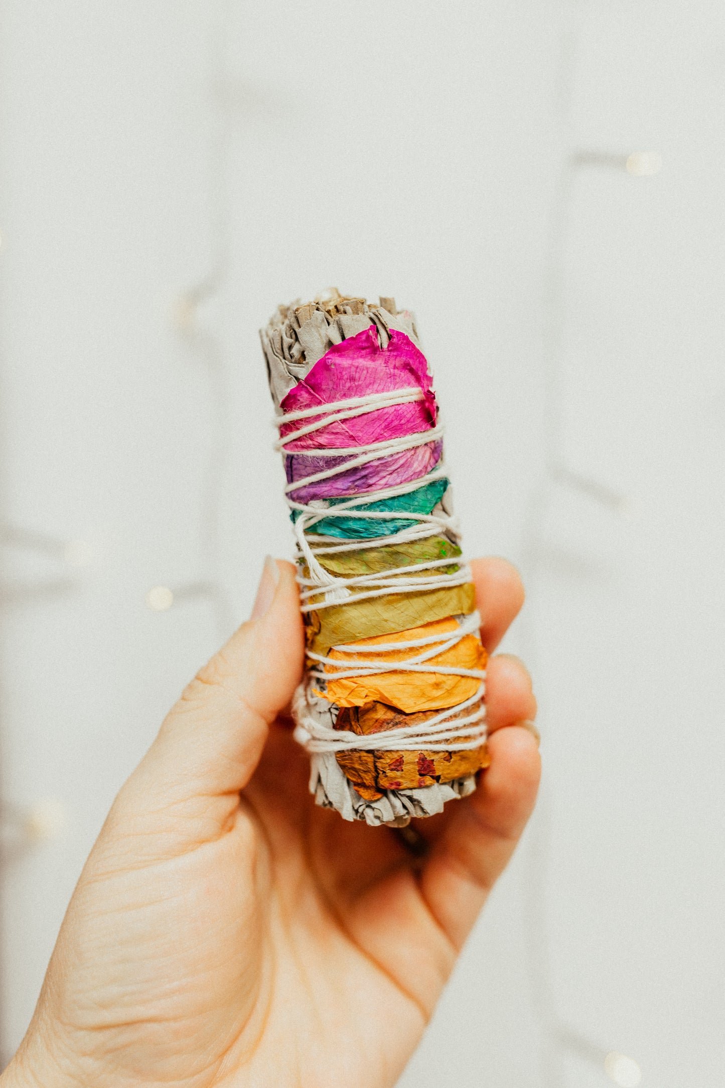 White Sage + Rainbow Petals Smudge Bundle