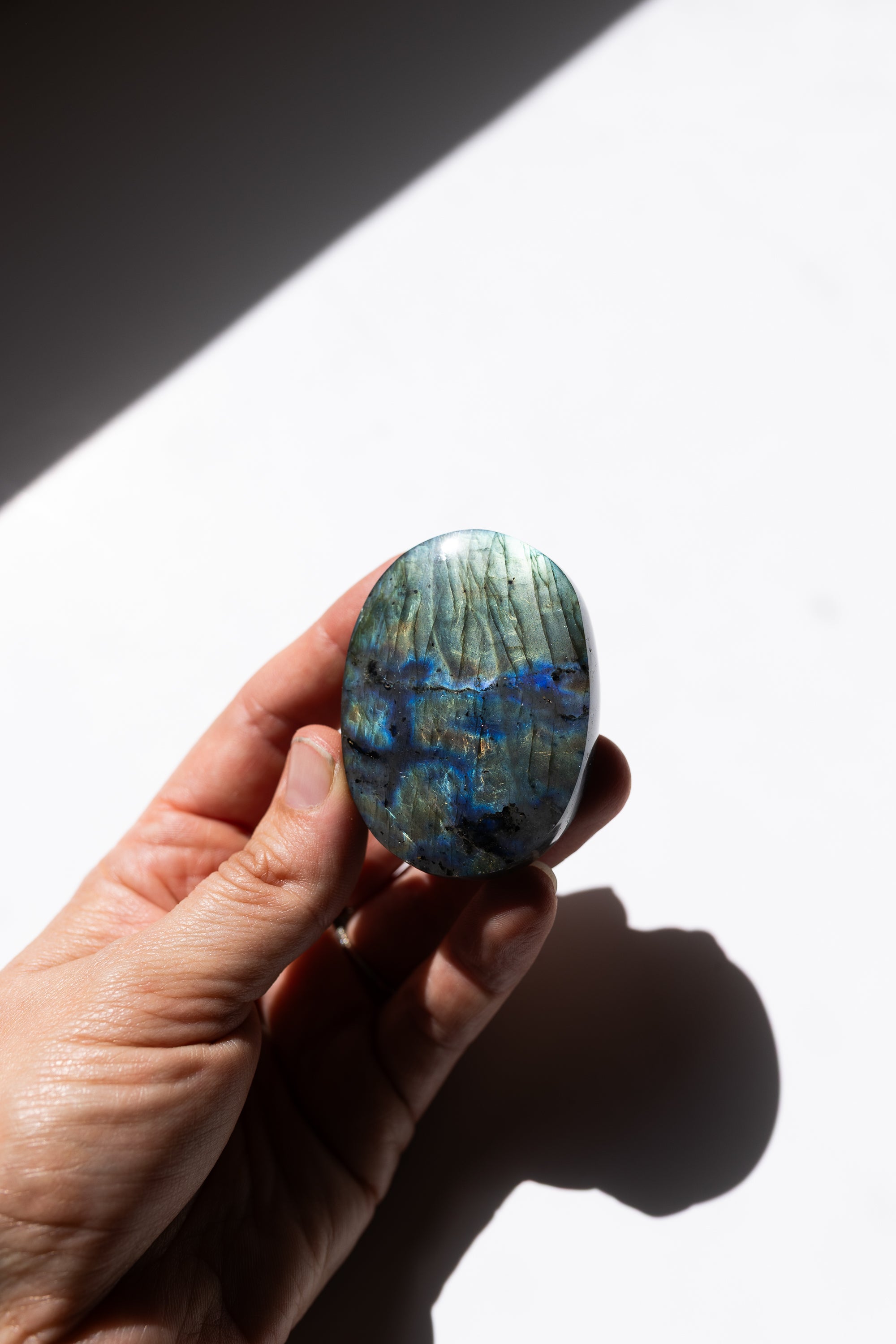 Labradorite Palm Stone #3 | Magic • Intuition • Transformation