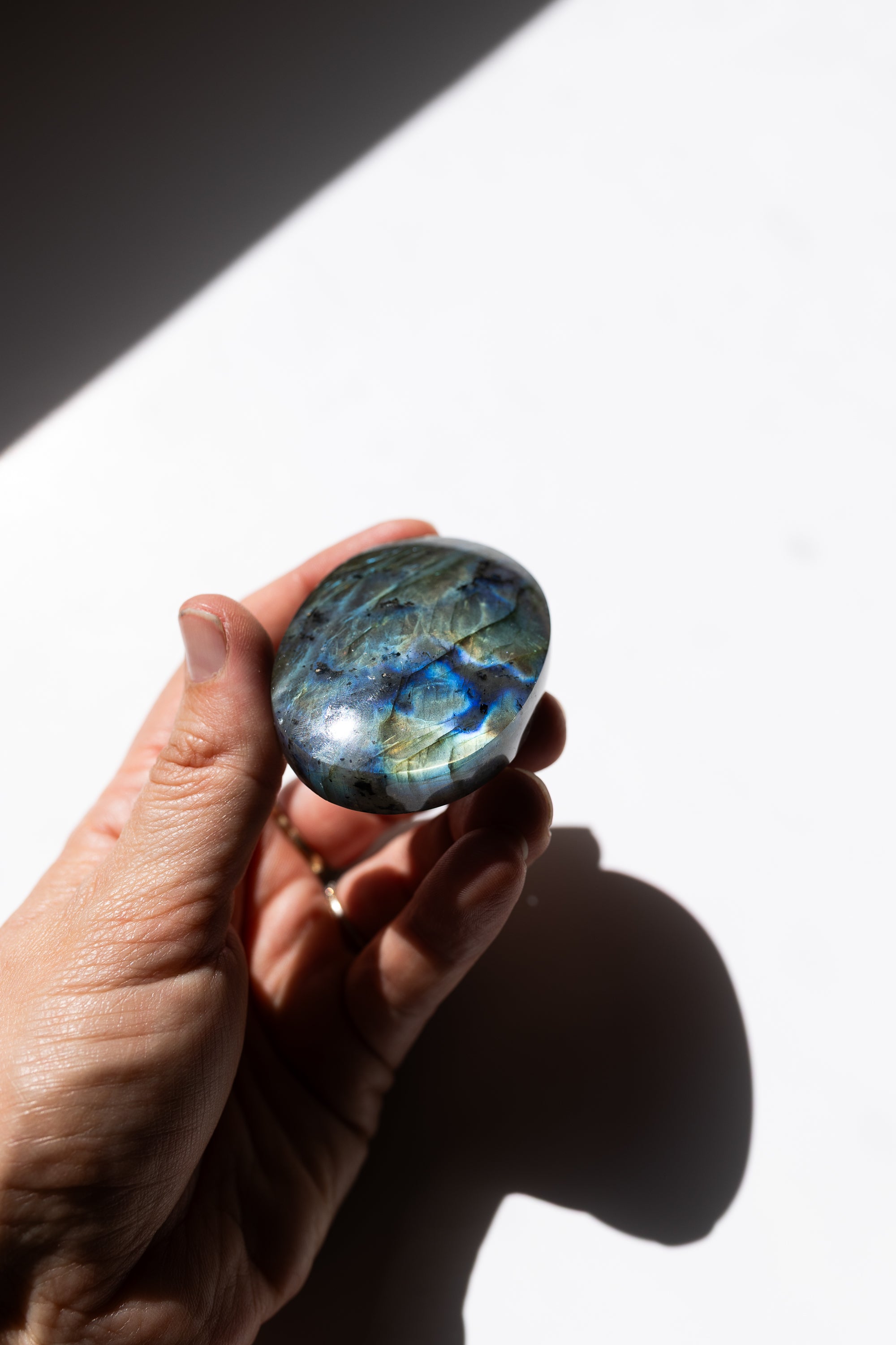 Labradorite Palm Stone #3 | Magic • Intuition • Transformation