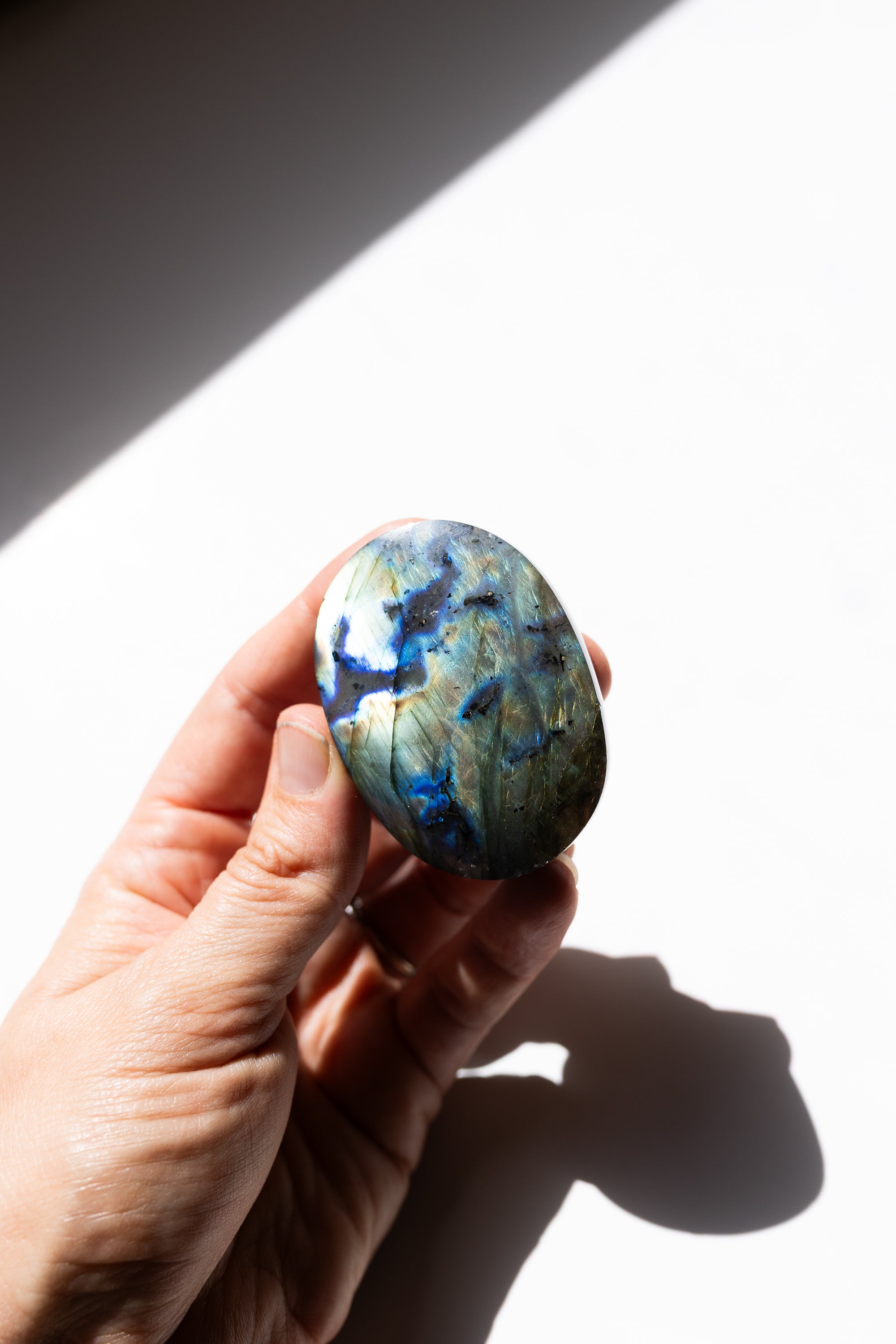 Labradorite Palm Stone #3 | Magic • Intuition • Transformation