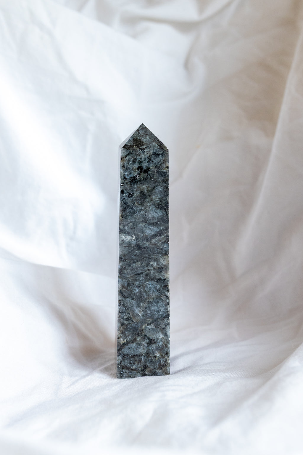 Larvikite Crystal Point #1 | Protection • Grounding • Inner Wisdom