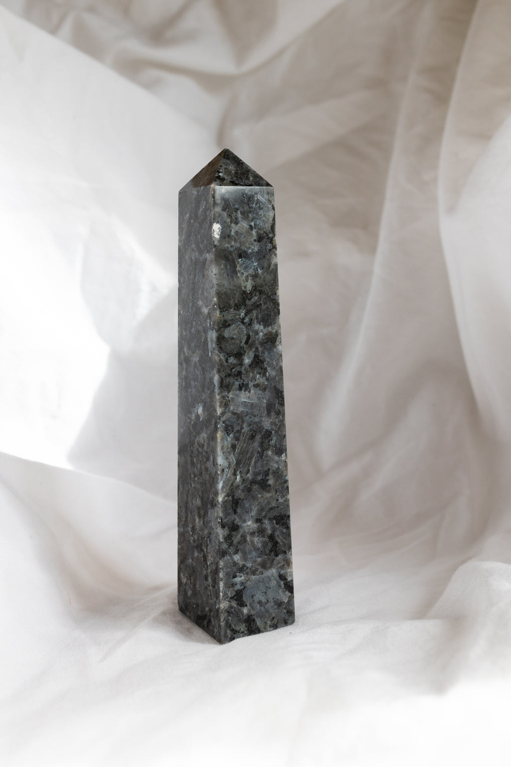 Larvikite Crystal Point #2 | Protection • Grounding • Inner Wisdom