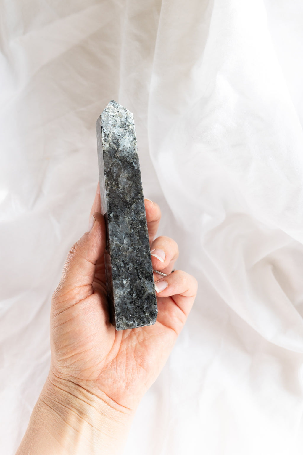 Larvikite Crystal Point #2 | Protection • Grounding • Inner Wisdom