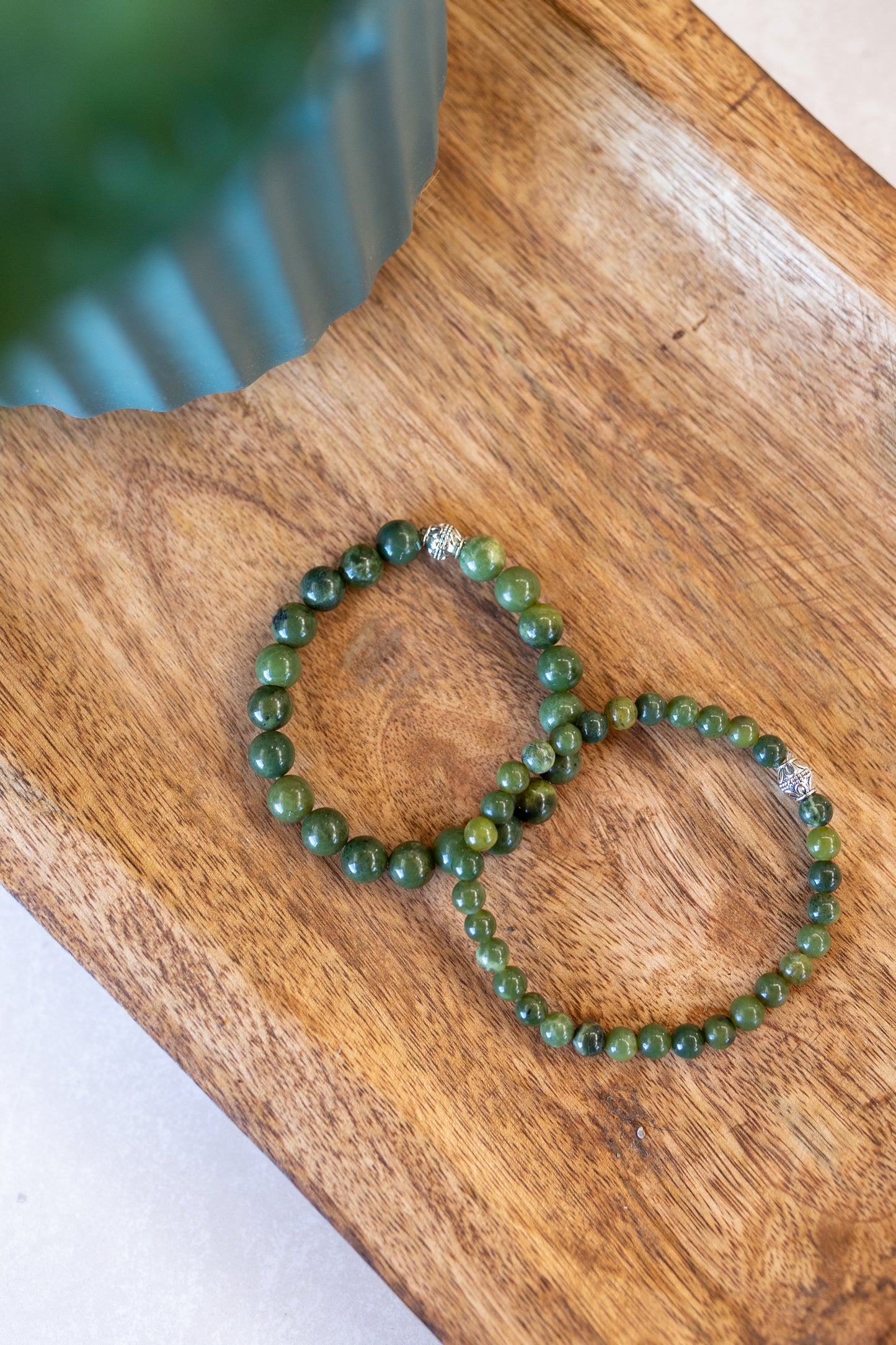 Nephrite Jade Crystal Bracelet