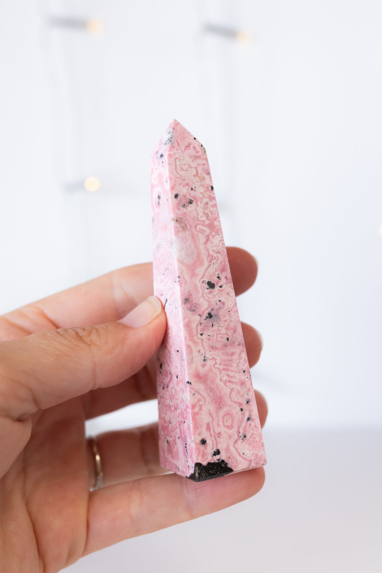 Peruvian Rhodonite Crystal Point #7