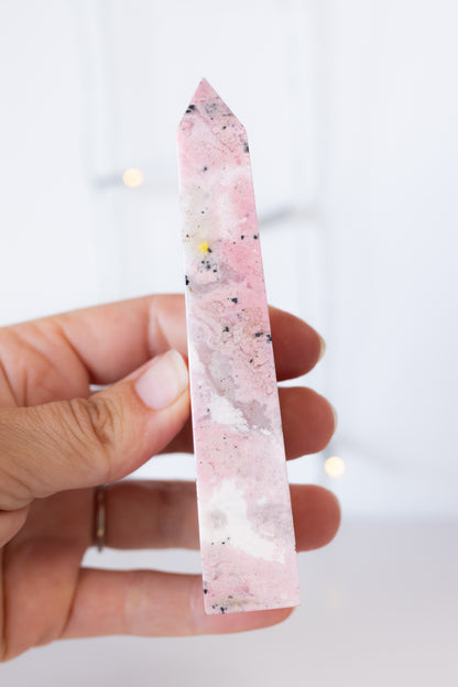 Peruvian Rhodonite Crystal Point #2