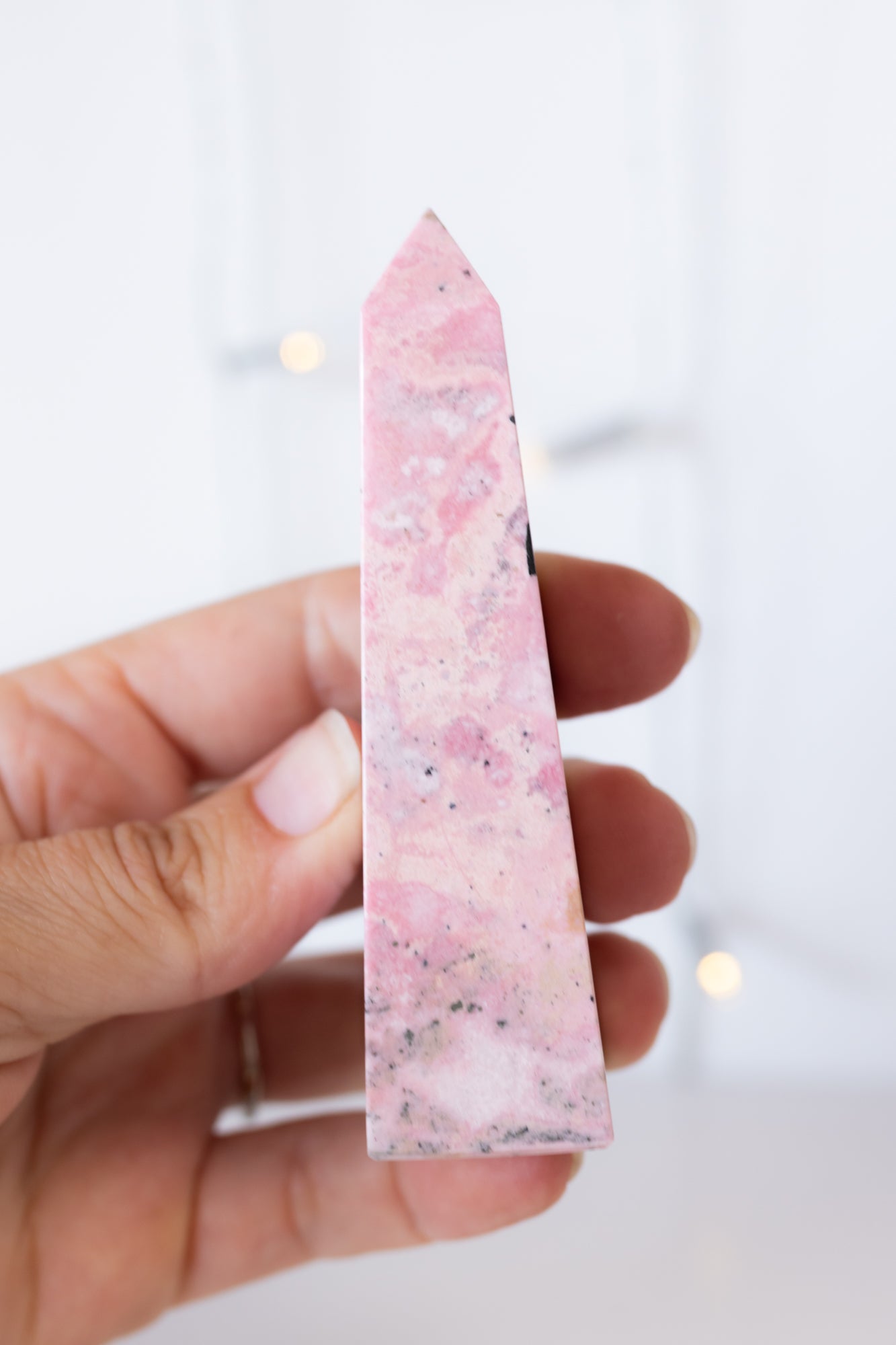 Peruvian Rhodonite Crystal Point #3