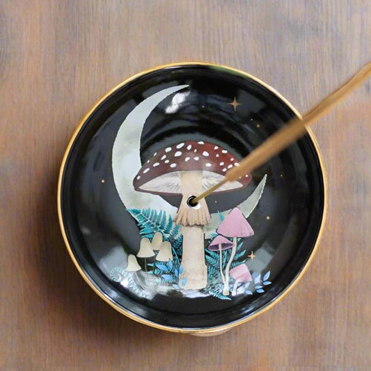 Forest Mushroom Incense Plate Holder