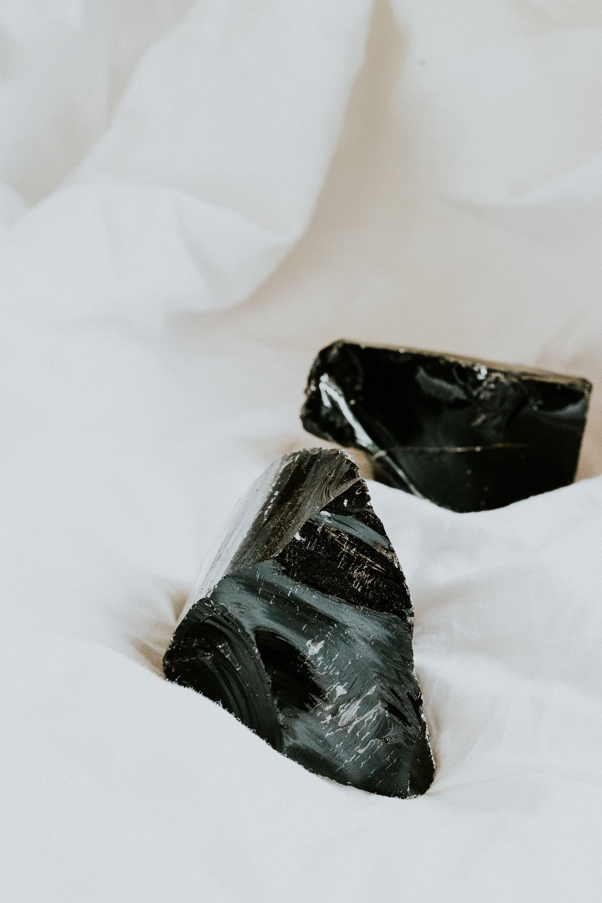 Black Obsidian Crystal Rough Piece: Medium | Protection • Truth • Grounding