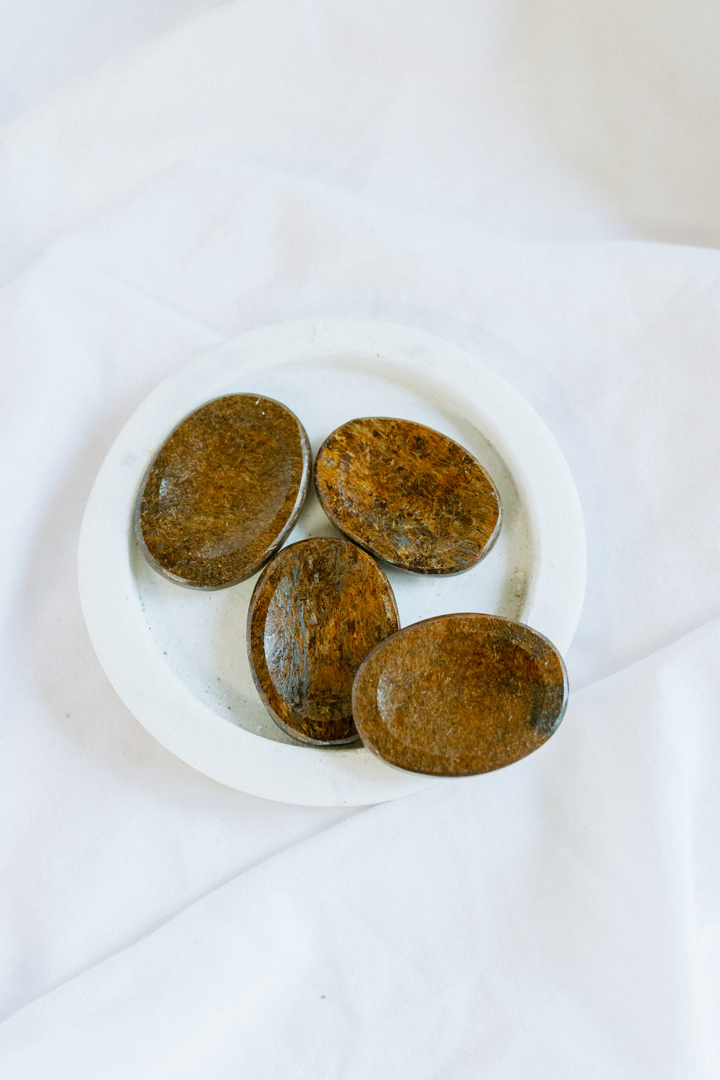 Bronzite Crystal Worry Stone | Grounding • Protection • Decisiveness