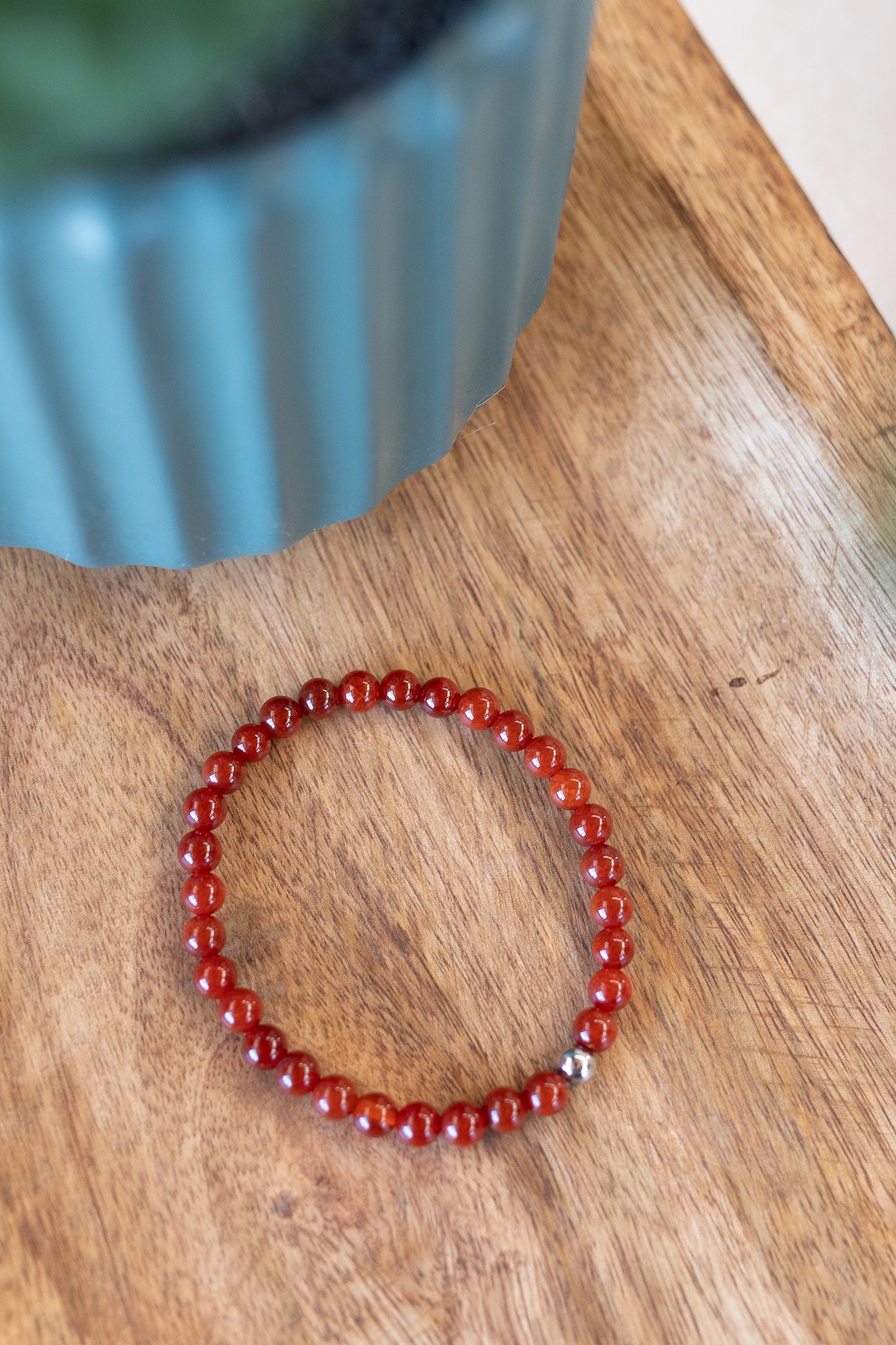 Fire Agate Crystal Bracelet